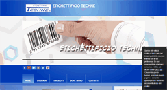 Desktop Screenshot of etichettificiotechne.com