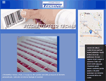 Tablet Screenshot of etichettificiotechne.com